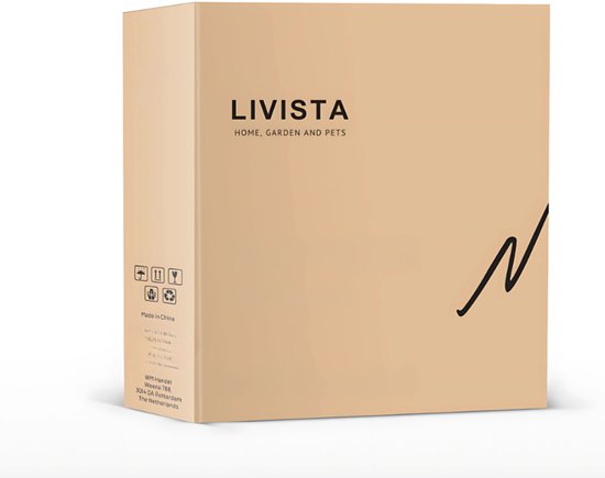 Livista® - Maison pour chat - Couleur bois naturel - 60x30x30 cm - Matériaux de haute qualité - Avec coussin