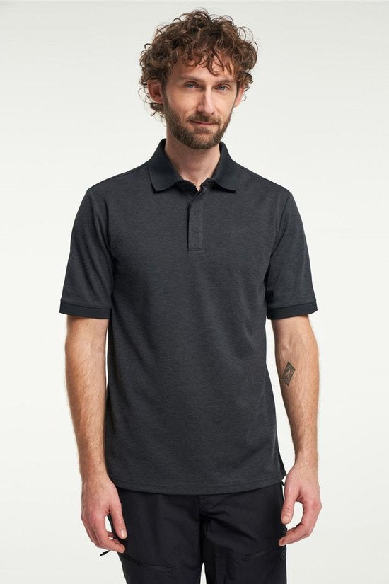 Tenson TXlite Melange Polo 465018060 - Noir - 3XL