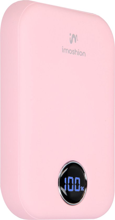 Batterie externe - imoshion - 10000 mAh - Adapté à MagSafe - Chargeur rapide 22.5W - USB C & USB A - Adapté à iPhone 12/13/14/15/16 - Rose