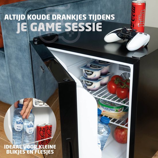 BREND BR-2240 Mini réfrigérateur thermoélectrique - 44 litres - silencieux 35 dB - LED - économe en énergie - pour la chambre à coucher, le bureau ou le camping