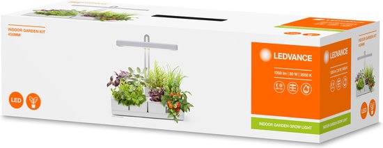 LEDVANCE Luminaire : pour toutes les surfaces, Indoor Garden KIT 45- WT / 2- W, 22-...24- V, angle de rayonnement : 11-, Neutral White, 355- K, matériau du corps : plastique/acier inoxydable, IP2-