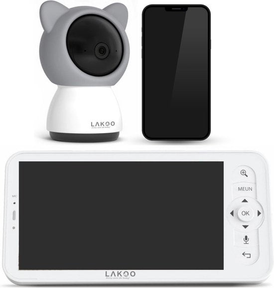 Lakoo BabyGuard Baby Monitor - avec caméra et application - 1080 PH - Baby monitor