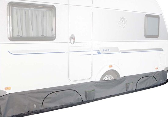 Bo-Camp - Coupe-tirage pour caravane - Universal deluxe - Avec compartiment de rangement