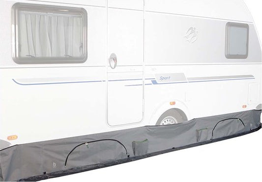 Bo-Camp - Coupe-tirage pour caravane - Universal deluxe - Avec compartiment de rangement