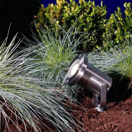 Lampes de jardin : Projecteur de jardin Protego - gris argenté