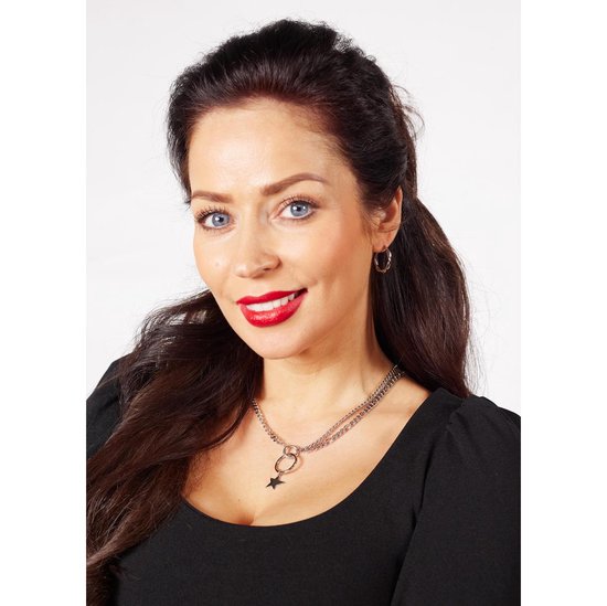 Laura Ferini Ladies Necklace Stella Silver - Chaîne à maillons en argent avec étoile - Plaqué or blanc 18K - Collier - Collier - Bijoux - Accessoires - Collier pour dames avec pendentif