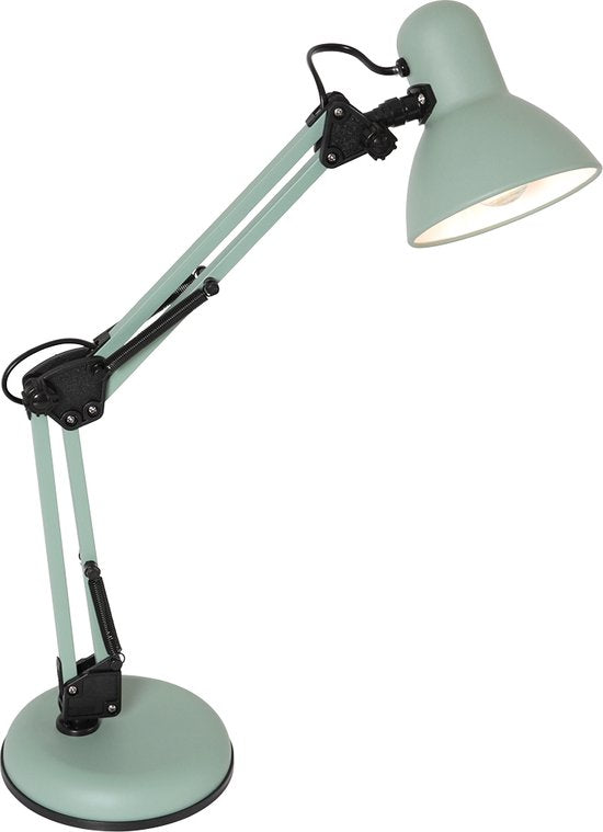Lampe à poser Mexlite Study - vert - métal - 15 cm - douille E27 - 3456G