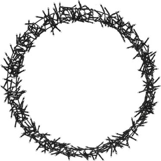 H&S - Couronne de Noël - Anneau - Ø48cm - 400led - Extra Warm White - 8 réglages