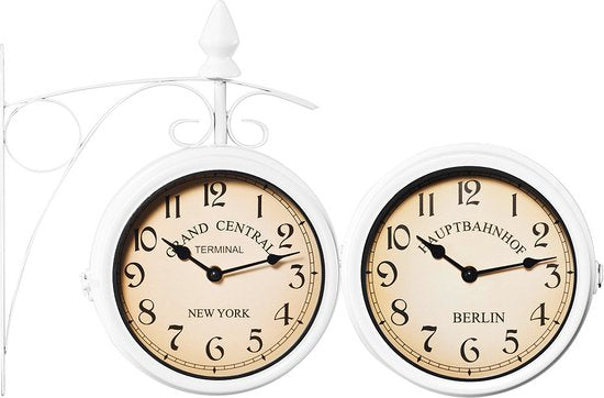 DUB Retrostyle Station Clock/Clock - 29 x 9,5 x 32,5 cm -White
