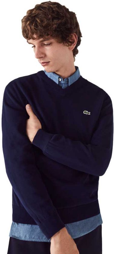 Lacoste Organic Cotton V-neck Sweater - Maillots de sport - marine (bleu marine) - Hommes
