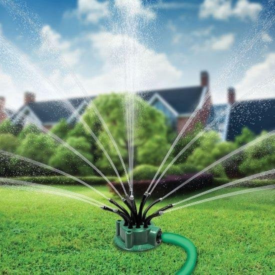 Kit d'arrosage Flexipoint de l'âne orange - Lot de 2 avec 24 buses flexibles - Irrigation efficace pour le jardin et l'herbe - Système d'arrosage