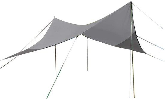 Bo-Camp - Tarp - Fenêtre de voyage - 4 coins - 3x3 mètres