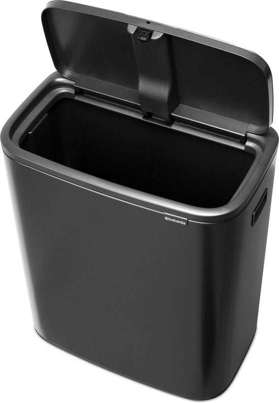 Brabantia Bo Touch Bin Poubelle - 1 compartiment - 60 litres - Confident Grey