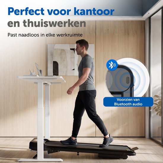ACTYV Tapis de course pliable 1-12km/h avec fonction d'inclinaison de 6% - avec huile de lubrification, tapis de protection - Tapis de course - Bande de marche - Tapis de marche - Pour la maison - électrique - pliable V3