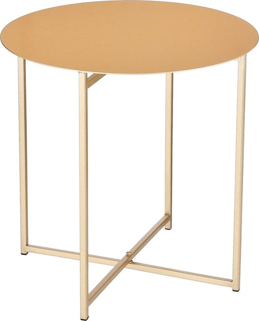 Mica Decorations Table d'appoint Mikki - H40 x Ø40 cm - Métal - Or