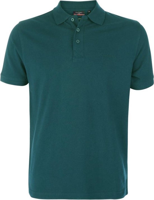 Pierre Cardin - Polo basique SS pour homme - Bleu - Taille S