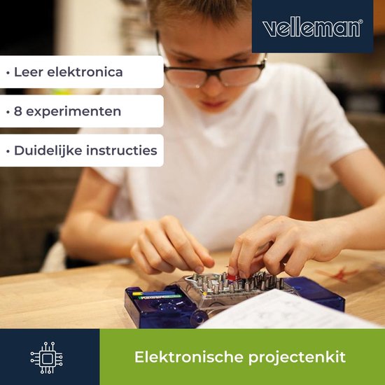 Velleman Kit de projets électroniques - 8 expériences - LED & musique