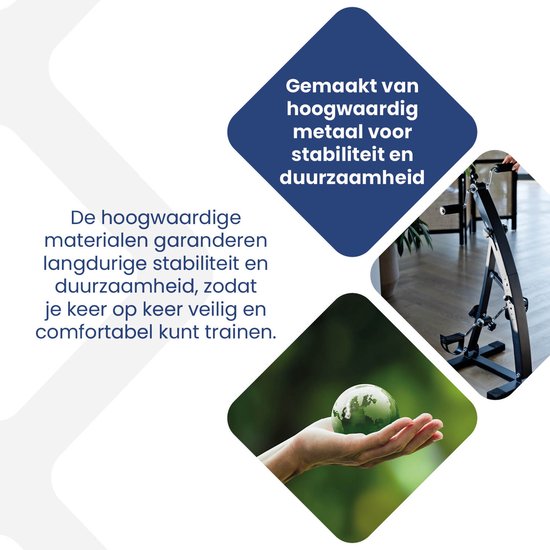 Nexxt Dual Bike Vélo d'appartement pour les bras et les jambes - Vélo d'exercice pour l'entraînement et la rééducation - Entraîneur d'exercice avec intensité d'entraînement réglable
