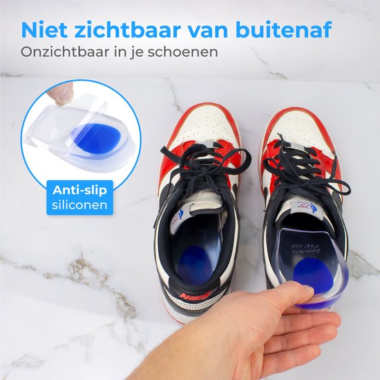 Nuvance - Heel Spur Orthotics - Heel Protectors - Insoles - Heel Spur - 2 Pieces for Size 39-45 - Blue