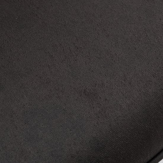 Furnihaus Chaise de salle à manger Leon Microfibre Anthracite Lot de 2