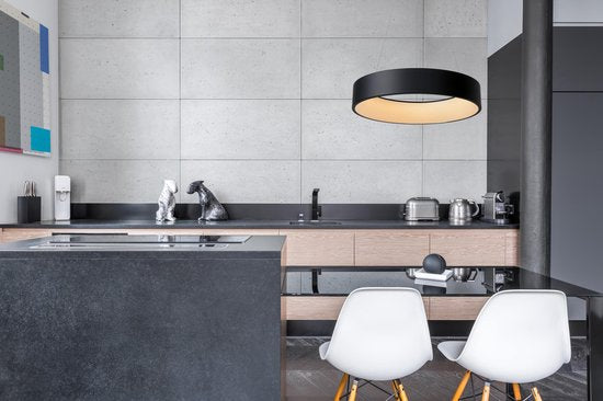 Lucide TALOWE LED - Lampe suspendue - Ø 60 cm - LED Dimmable - 1x39W 3000K - Noir