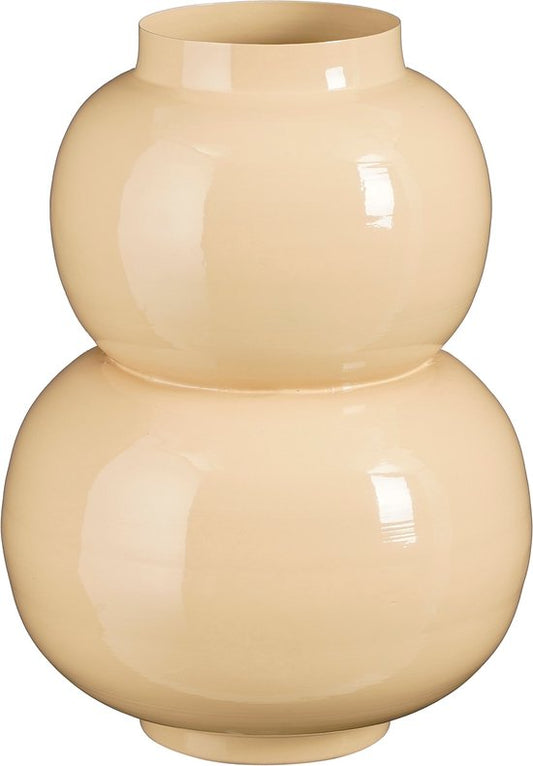 Vase Boyd - Mica Decorations - H37 x Ø26 cm - Métal - Beige