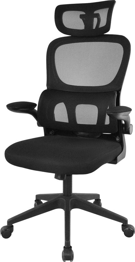 VVD - chaise de bureau - chaise de bureau - réglable en hauteur - ergonomique - noir