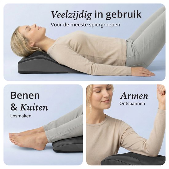 Coussin de massage Lifeproducts pour la nuque et le dos - Appareil de massage pour la nuque - Massage du dos - Appareil de massage Shiatsu pour la nuque avec fonction chauffante et fonction vibrante