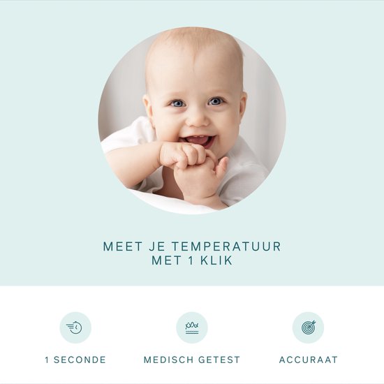 Bintoi® X200 - Thermomètre frontal - Thermomètre auriculaire - Thermomètre de fièvre