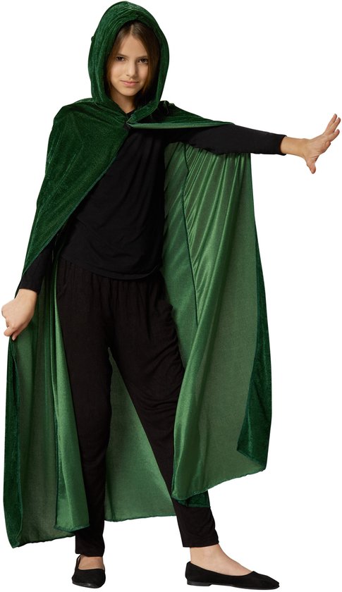 dressforfun - Mystic velvet cape green 74 cm - déguisement costume halloween déguisement soirée carnaval déguisement carnaval - 301848