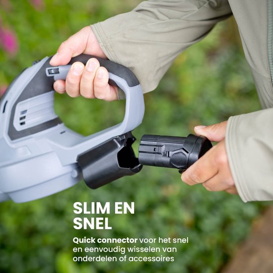 QLT Battery Leaf Blower with Charger - Outil de jardinage léger et puissant pour les feuilles, la poussière et l'herbe coupée - 12V