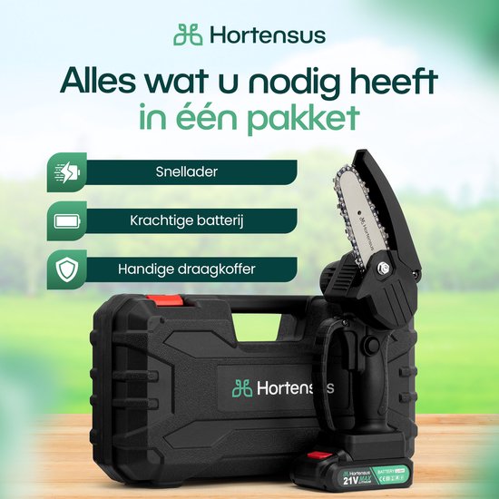 Hortensus - Mini tronçonneuse pour tous vos travaux - Mini tronçonneuse Hortensus