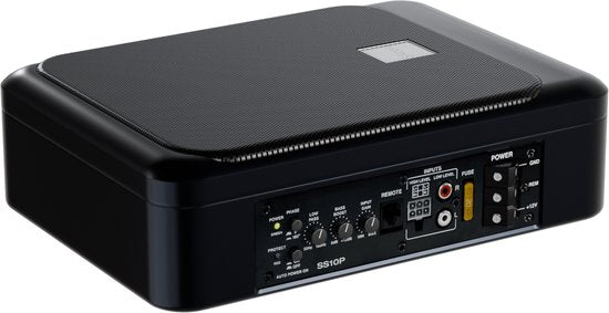 Skoov SlimBass Car Subwoofer Avec Amplificateur Intégré - 200W - Télécommande - Haut-parleurs - Sous-siège - Actif - Woofer