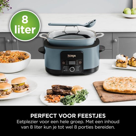 Ninja Foodi PossibleCooker PRO 8-in-1 Mijoteuse et Multicuiseur - 8 litres - Fonction maintien au chaud - Poêle résistant au four - MC1001EU