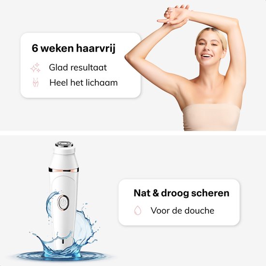 Vimora Ladyshave 7-in-1 - Épilateur femmes - Épilateur visage - Épilateur - Épilateur visage - Epilady - Rasoir femmes - Épilation & épilation visage - Ladyshaves