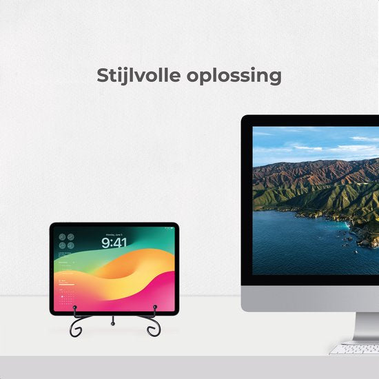 Support d'assiettes Luft - 2 packs - Assiettes et livres - Présentoir - Standard - Support - Support - Rack - Cintre - Assiettes décoratives - Livre de cuisine - Noir - Métal