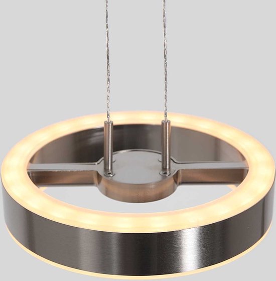 Lampe suspendue Steinhauer - acier - métal acrylique - lampe design - LED - Argenté501ST