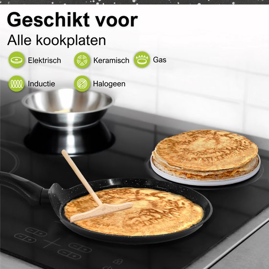 CeraFusion Poêle à crêpes 22 cm - Induction - Poêle à crêpes - Poêle à crêpes - Poêle à crêpes - Poêle à crêpes