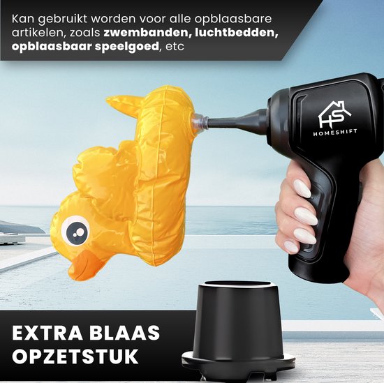 HomeShift® Aspirateur de voiture sans fil V2 - Aspirateur à miettes - Aspirateur à main - Petit aspirateur - Aspirateur sans fil - Air Duster - Wet & Dry - Noir