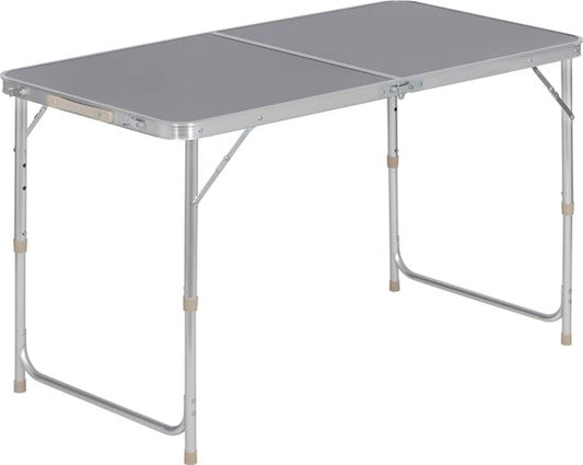 WOLTU table de camping table pliante table de jardin table de travail balcon hauteur réglable aluminium MDF gris CPT8122gr