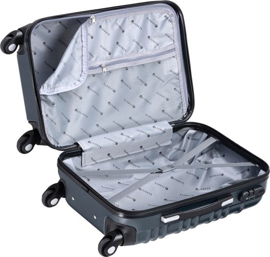 Trolley Travel Case Set / Valise Rome - 4 pièces - Anthracite - ABS