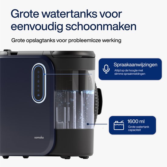 Nettoyeur de tapis PowerClean Pro 1800W - Nettoyeur à vapeur et nettoyeur de taches - 8 accessoires - Vapeur 100° - Nettoyeur de canapé - Nettoyeur de meubles - Nettoyeur à vapeur portatif - Nettoyeur de matelas - Samako