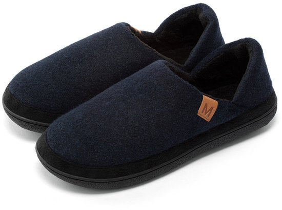 Milanoro - Pantoufles confortables et chaudes pour hommes - Marine - 41-42