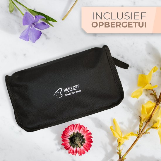 Bestope Fer à boucler 6 en 1 avec accessoires - Fer à boucler en céramique - 13 à 32mm - Rose gold