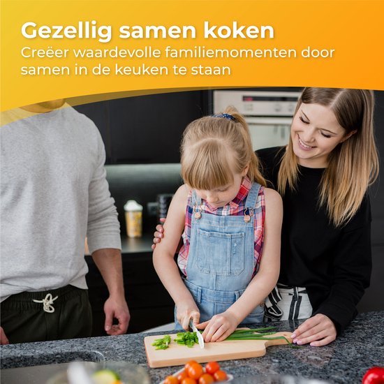 Nuvance - Set de couteaux pour enfants - Set de cuisine 17 pièces - Kiddikutter - Couverts pour enfants avec planche à découper, couteau à éplucher, couteau pour enfants, coupe-frites et tablier de cuisine - Kiddicutter - Cuisine pour enfants - Ustensiles