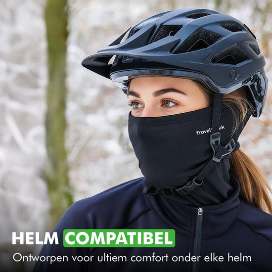 Travelhawk Balaclava - Bonnet pour casque - Cagoule pour moto/scooter - Noir