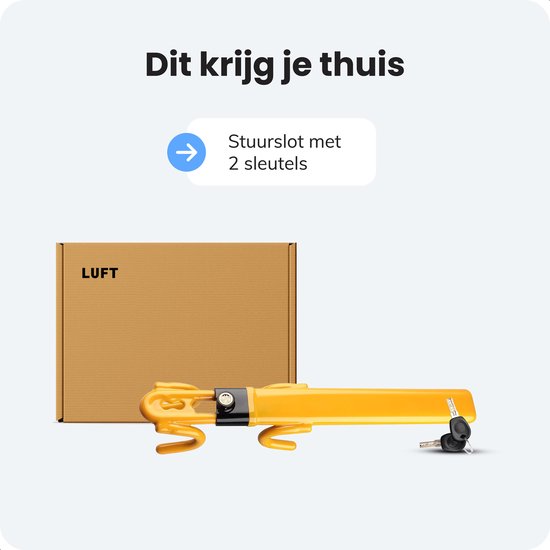 Verrouillage du volant Car PRO - Sécurité antivol pour voiture - Stoplock - Convient aux camping-cars