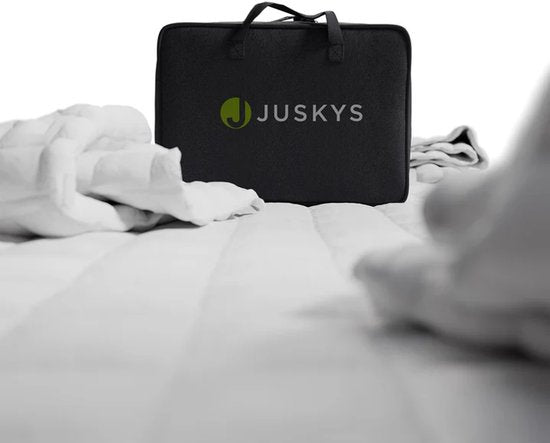 Couverture de poids Juskys - 135x200 cm - 9kg - Blanc