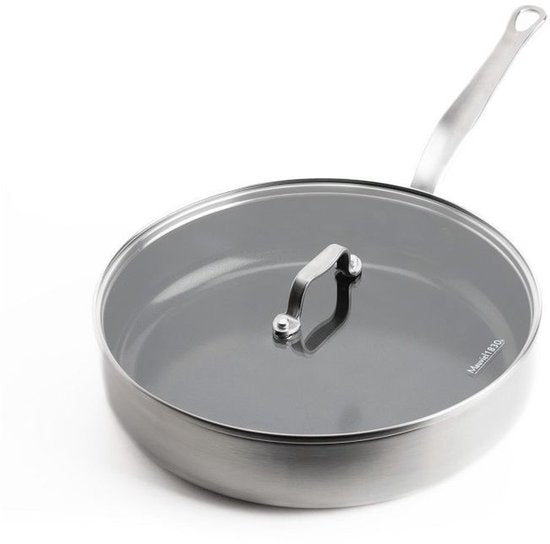 Casserole avec couvercle Mauviel - diamètre de 28 cm - Gris