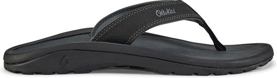 Pantoufles Olukai Ohana Hommes Noir/Ombre foncé 40